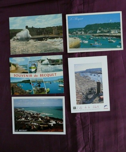 Lot cartes postales becquet - postales, le