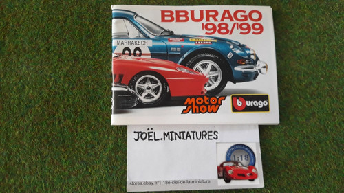 Catalogue burago 1998 petit - burago,