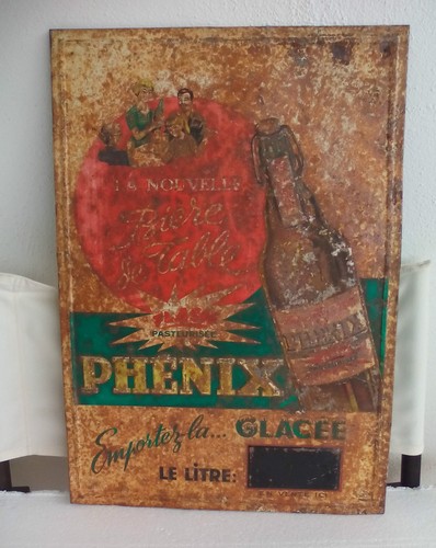 Antiguo cartel metal sign - metal,,