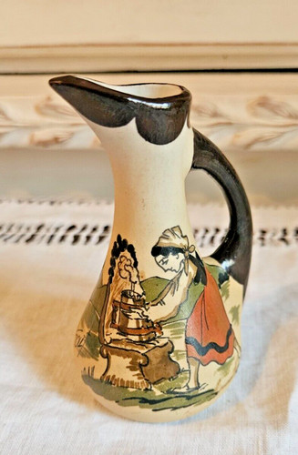 Ancien pichet vase en - en, gres