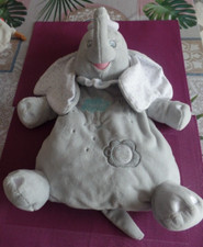 B13G / doudou peluche range pyjama DUMBO éléphant gris big dream DISNEY BABY