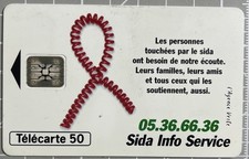 Télécarte SIDA INFO RUBAN