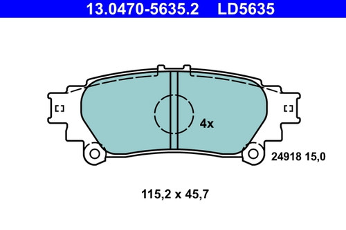 Kit plaquettes frein - plaquettes, de