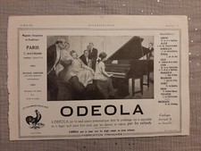 Pub de presse ancienne Piano Odeola de 1925