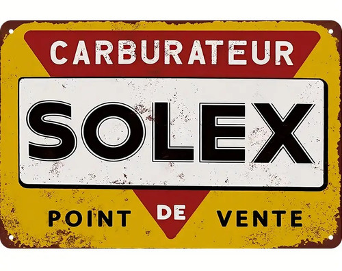 Plaque murale métal solex - murale,
