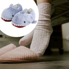 Pantoufles animaux en peluche pour toute la famille, chaussures universelles