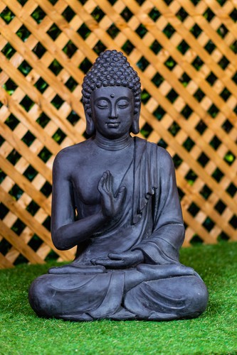 Large sitting buddha statue - buddha,