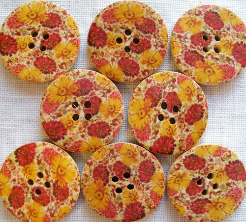Bouton bois 3 - cm, **