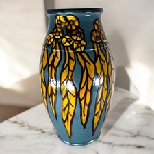 Vase art deco céramique France Emile Simonod SISPA 1930