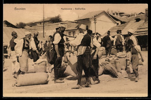 Sarajevo bascarsija scène - sarajevo,,