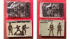 1/48 BANDAI 8268 : US ARMY 4 FIGURINES SOLDATS AMERICAINS + ACCESSOIRES RARE