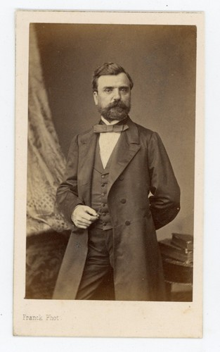 Photo cdv 1855 homme en - un,