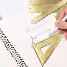 Règle Droite Mesure Dorée