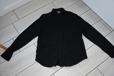 chemise homme XXL coton jersey noir IKKS