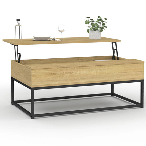 Table basse plateau relevable