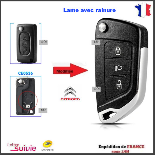 Coque clé plip modifié - clé,