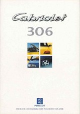Catalogue Brochure Peugeot 306 Cabriolet 1997 Belgique en français