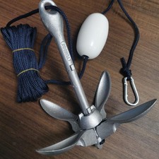 Ancre de bateau de 3,5 lb, ancre de grappin pliante pour kayaks de pêche,