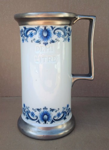 Ancienne chope porcelaine - porcelaine, de