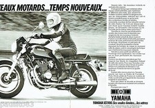 PUBLICITE ADVERTISING 115  1978  YAMAHA  moto XS 100  (2p)
