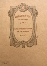 Catalogue orfèvrerie Gallia