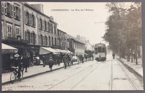 Cpa cherbourg la - cherbourg, rue