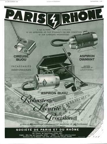 Publicité ancienne aspirateur