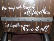 WOODEN WALL SIGN 24X16 WE