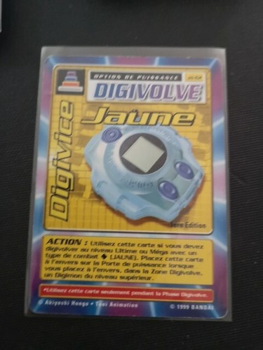 Digivice jaune carte digimon - digivice,