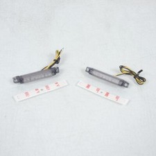 Paire Clignotant BARETTE 8 Leds Orange 12V 1.4W Replay pour moto Neuf