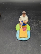 Ancien santon lavandière crèche Jésus Noël Longueur 9 cm Bourges 