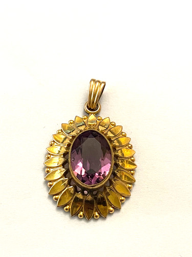 Ancien grand pendentif en - et,