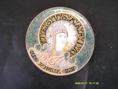 Assiette art nouveau luneville - assiette,