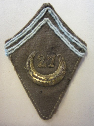 Patte col officier du 27e - col,