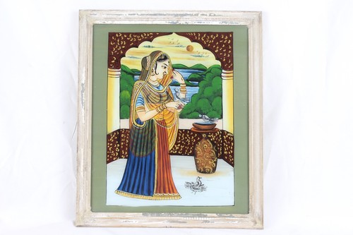 Art mural miniature indien