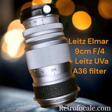 ? Leica Leitz Elmar 9cm F/4 + UV A36 filter ?   Summilux / Elmarit / Summicron