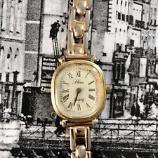 MONTRE FEMME  SLAVA vintage DORÉE À QUARTZ 