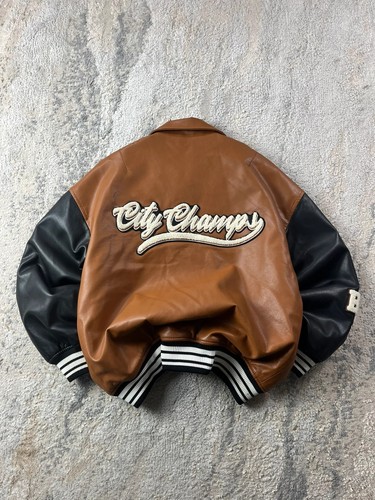 Vintage college bomber leather - vintage,