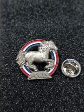 Pin's Pins Pin Enamel 46 MÉTAL ARGENTÉ 2D PONEY ASSOCIATION FÉDÉRATION FRANCE 
