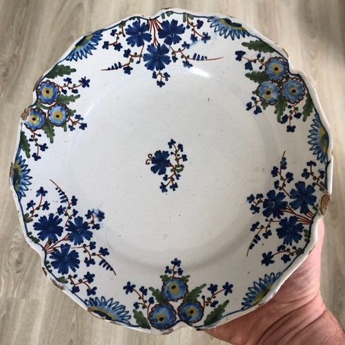 Belle assiette faïence xviii - belle,