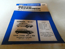CITROËN ID 19 B 20 Spécial Super RTA Revue Technique Automobile 1971
