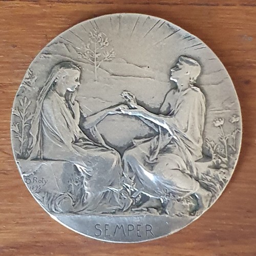 Médaille mariage argent - médaille, de