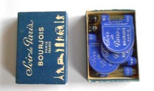 BOURJOIS   .   6  échantillons  tubes      + boite tiroir