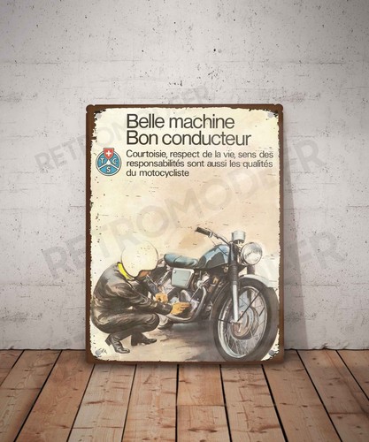 Plaque métal vintage tcs - vintage,