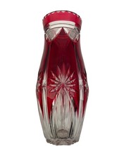 Vase Val Saint Lambert rouge