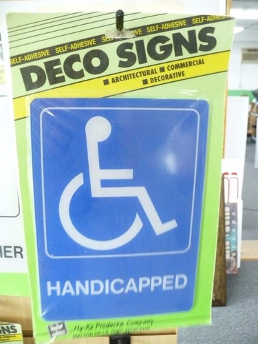 Handicapped deco signs - deco,