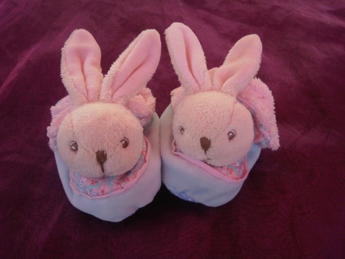Chaussons doudou lili rose - chaussons,