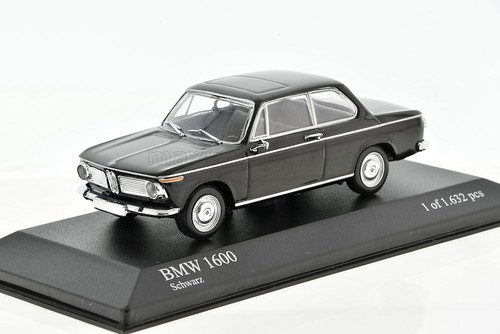 Bmw 1600 black 1966 43 - black, 1/43