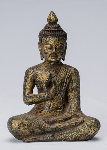 Buddha statue bois khmer - buddha, en
