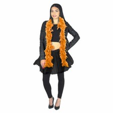 Boa orange en plumes 1,80m 50 grs